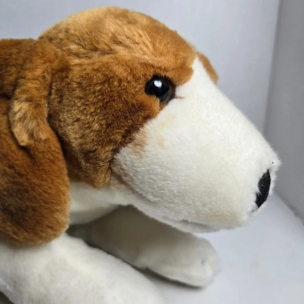 Toys R Us Animal Alley Brown Basset Hound Beagle Dog Puppy Plush 13